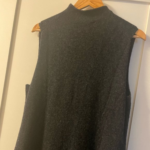 BNWOT Everlane Cozy-Stretch Dress in Charcoal Grey - Size XL - Picture 6 of 10